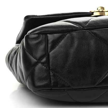 Chanel Lambskin Quilted Medium Chanel 19 Flap Black 9 of 10