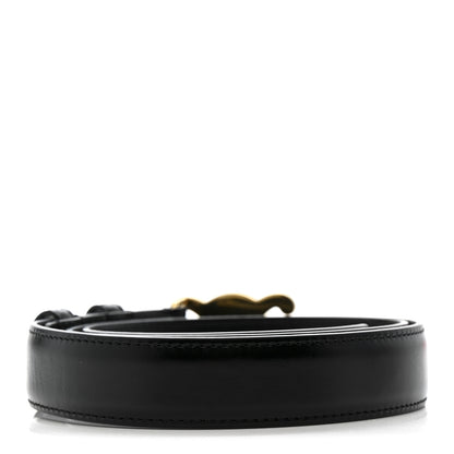 Celine Box Calfskin Medium 25mm Triomphe Belt 80 32 Black 2 of 6