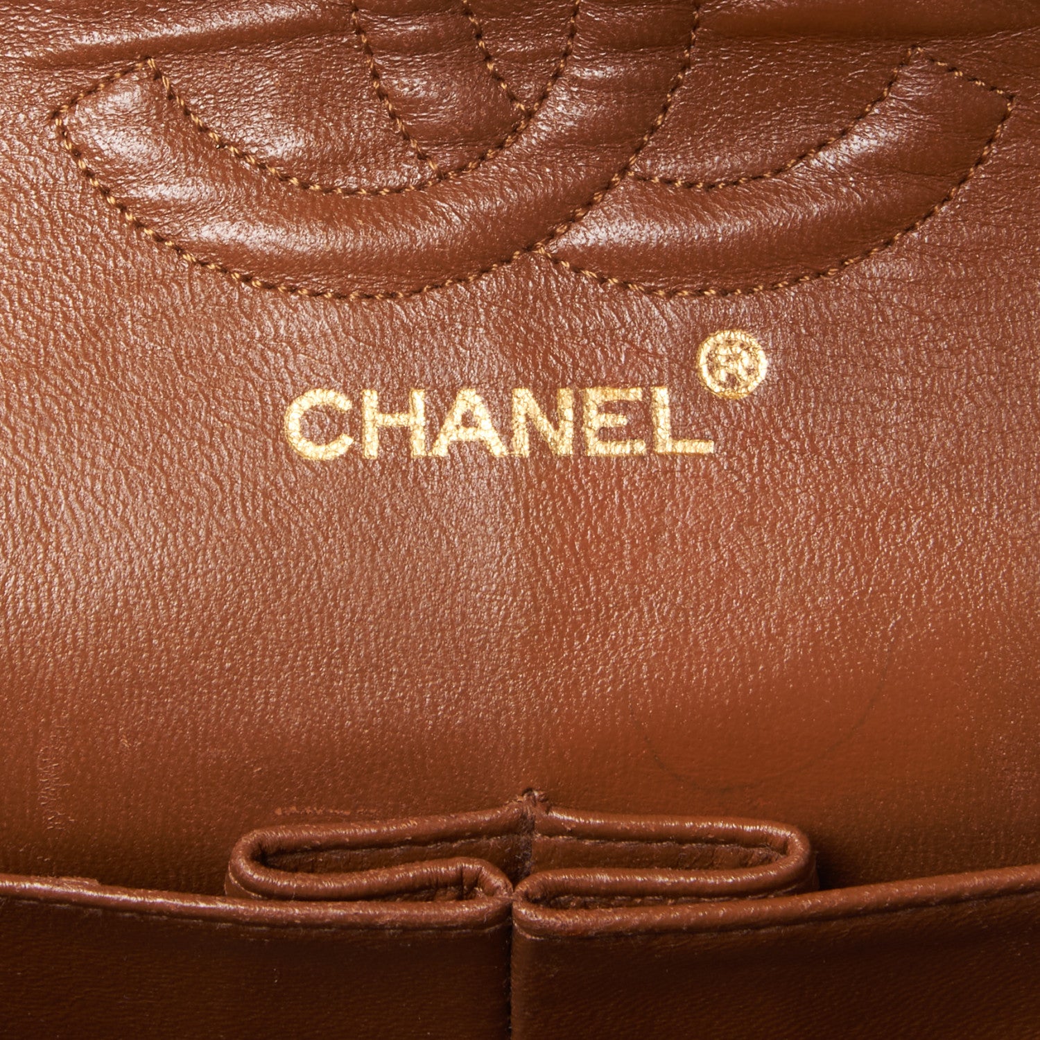 Chanel Lambskin Quilted Medium Double Flap Dark Brown 7 of 9