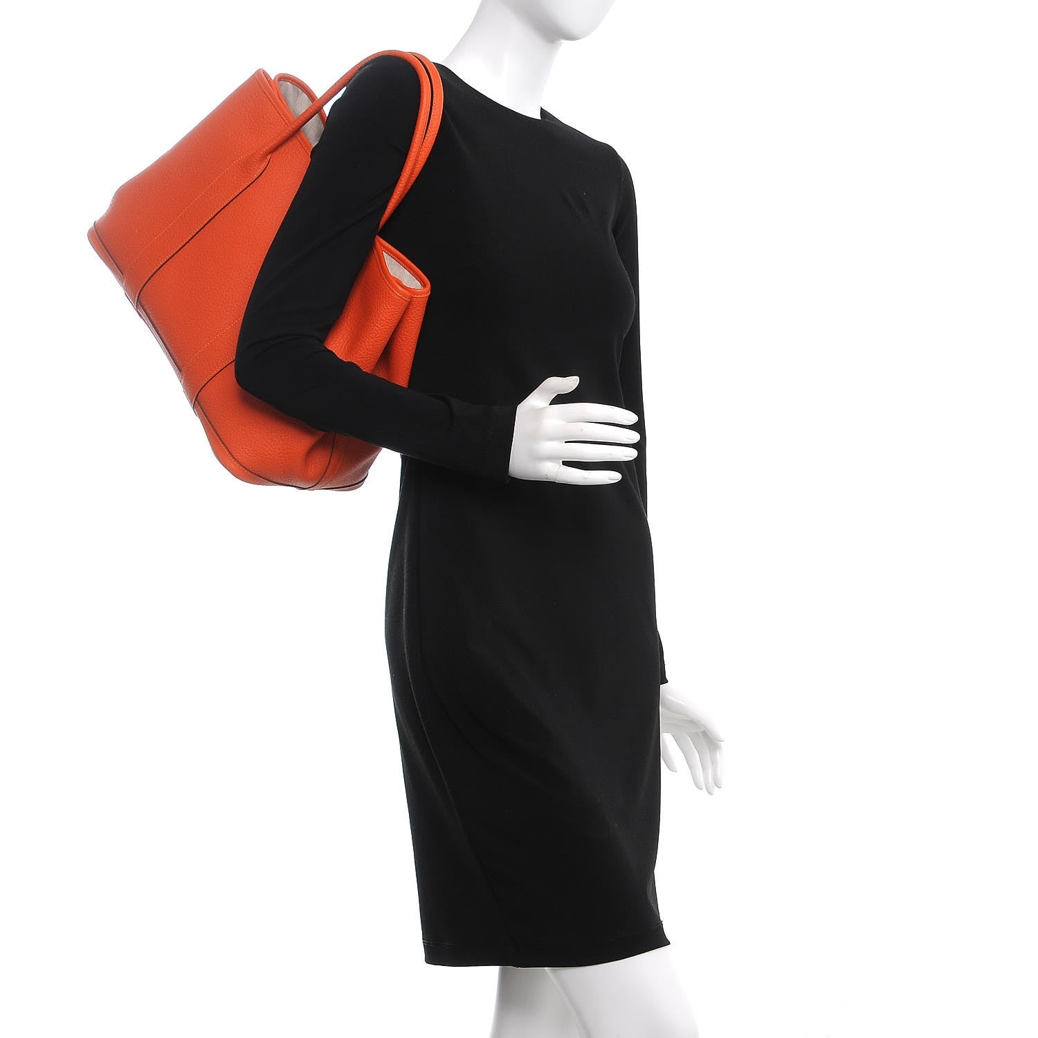 Hermes Vache Country Garden Party 36 MM Orange 2 of 6