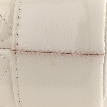 Chanel Patent Goatskin Quilted Small Gabrielle Hobo White 13 of 14