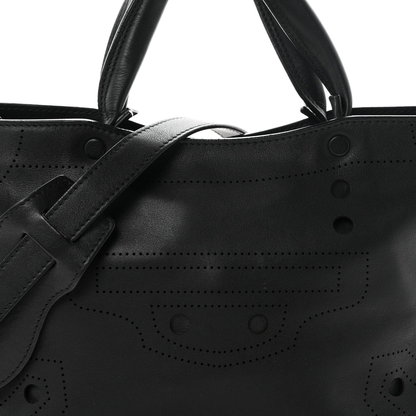 Veau Soyeux Perforated Blackout Hardware S City Black