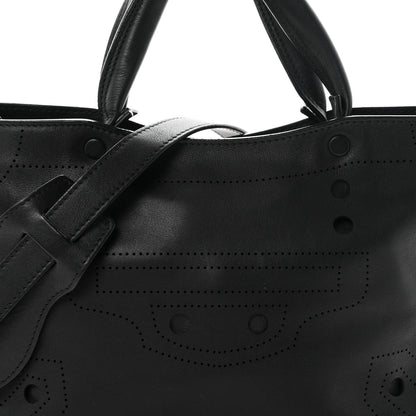 Balenciaga Veau Soyeux Perforated Blackout Hardware S City Black 8 of 10
