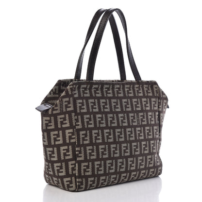 Fendi Zucchino Mini Tote Brown 3 of 10