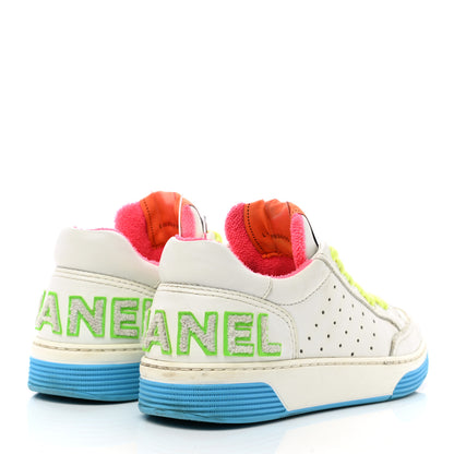 Chanel Calfskin Womens Logo Sneakers 35.5 Multicolor 4 of 11