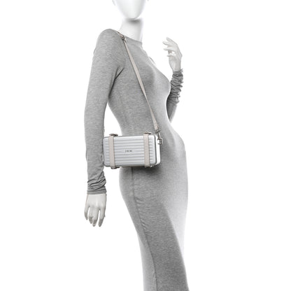 Christian Dior X RIMOWA Aluminum Personal Clutch On Strap Silver 2 of 14