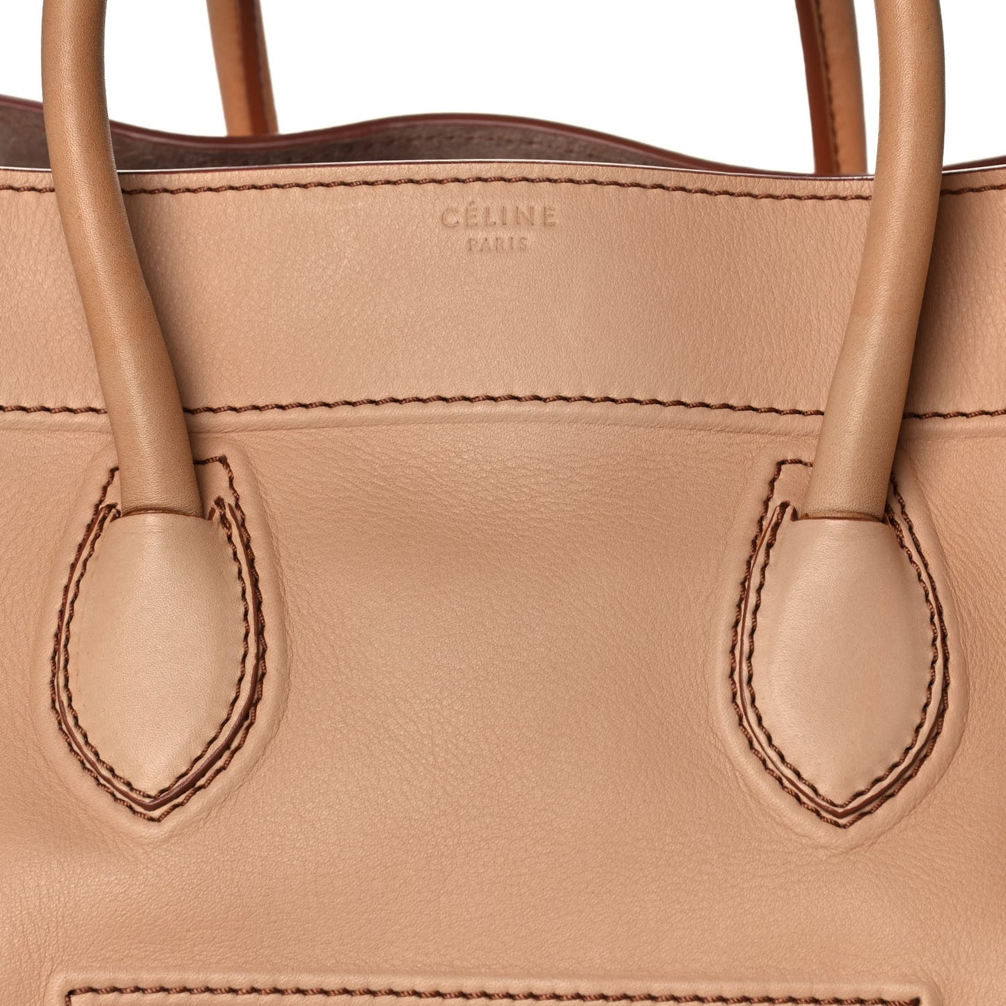 Supple Calfskin Medium Phantom Luggage Flesh
