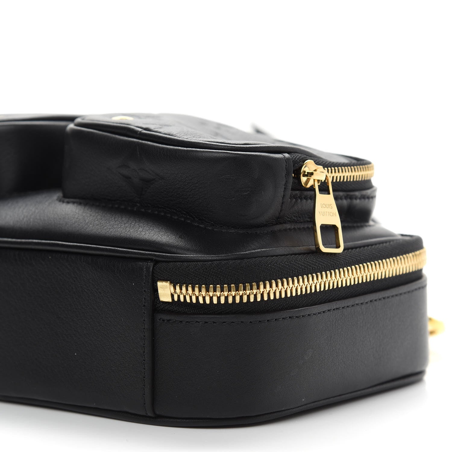 Louis Vuitton Calfskin Monogram Embossed Utility Crossbody Black 8 of 8
