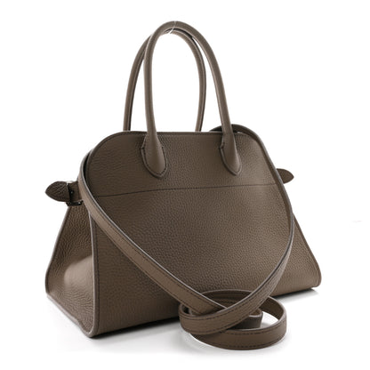 The Row Grained Calfskin Soft Margaux 10 Bag Smoked Taupe 3 of 9