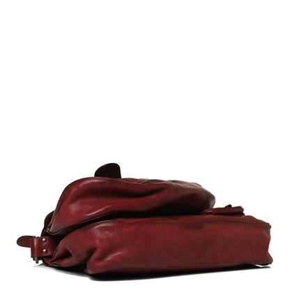 Christian Dior Calfskin Medium Gaucho Double Saddle Bag Red 3 of 18