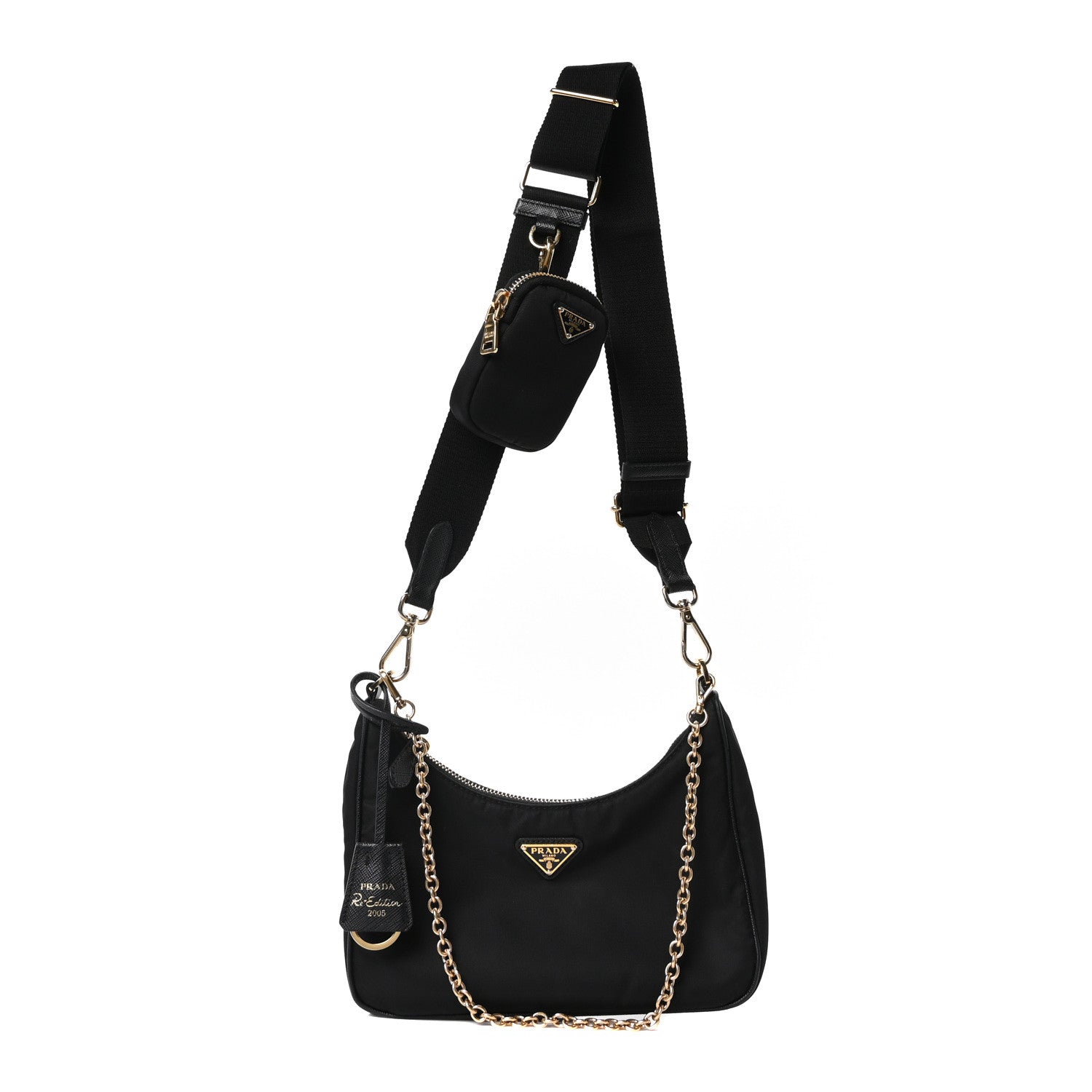 Prada Nylon Re-Edition 2005 Shoulder Bag Black 1 of 12