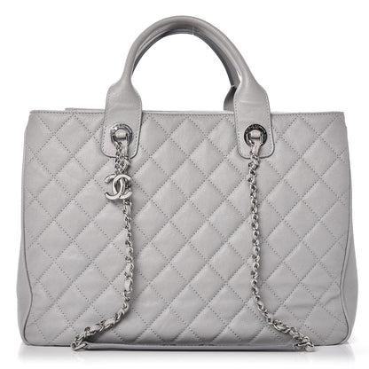 Chanel Caviar Quilted Large Urban Companion Top Handle Shopping Tote Grey 1 of 11