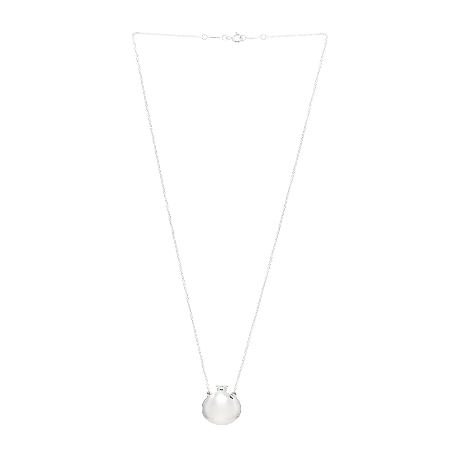 Sterling Silver Elsa Peretti Bottle Pendant Necklace