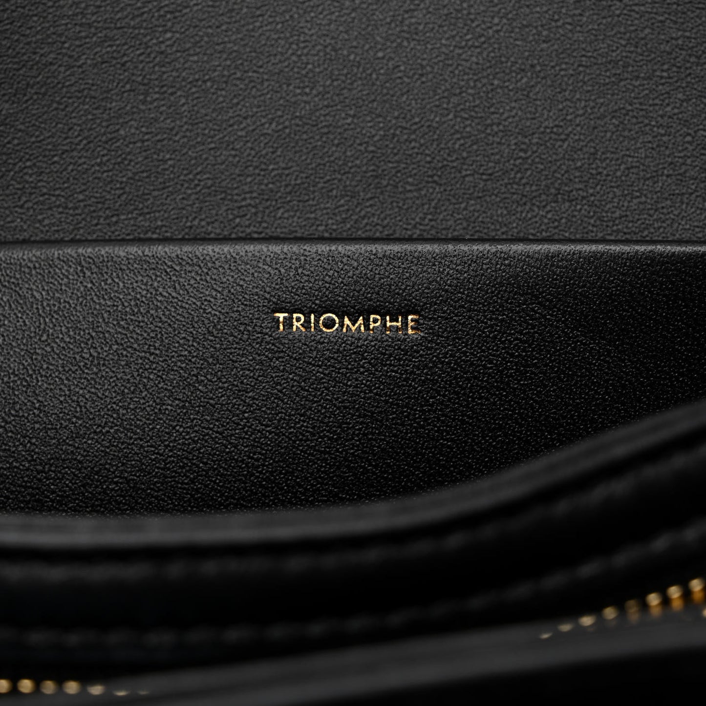 Shiny Calfskin Medium Triomphe Black