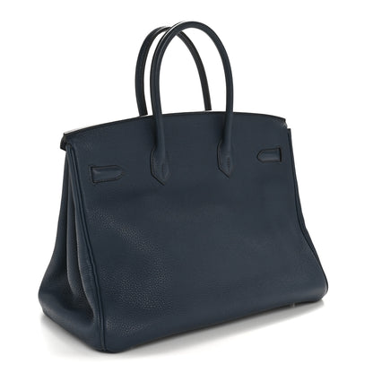 Hermes Togo BIRKIN 35 Bleu De Malte 3 of 12