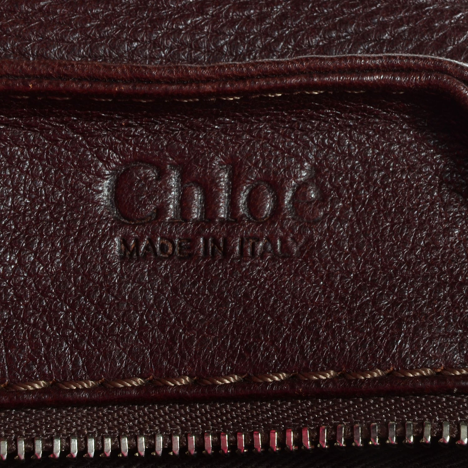 Chloe Leather Medium Paddington Satchel Chocolate 8 of 10