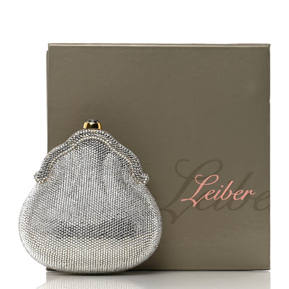 Judith Leiber Swarovski Crystal Chatelaine Minaudiere Clutch Silver Gold 12 of 12