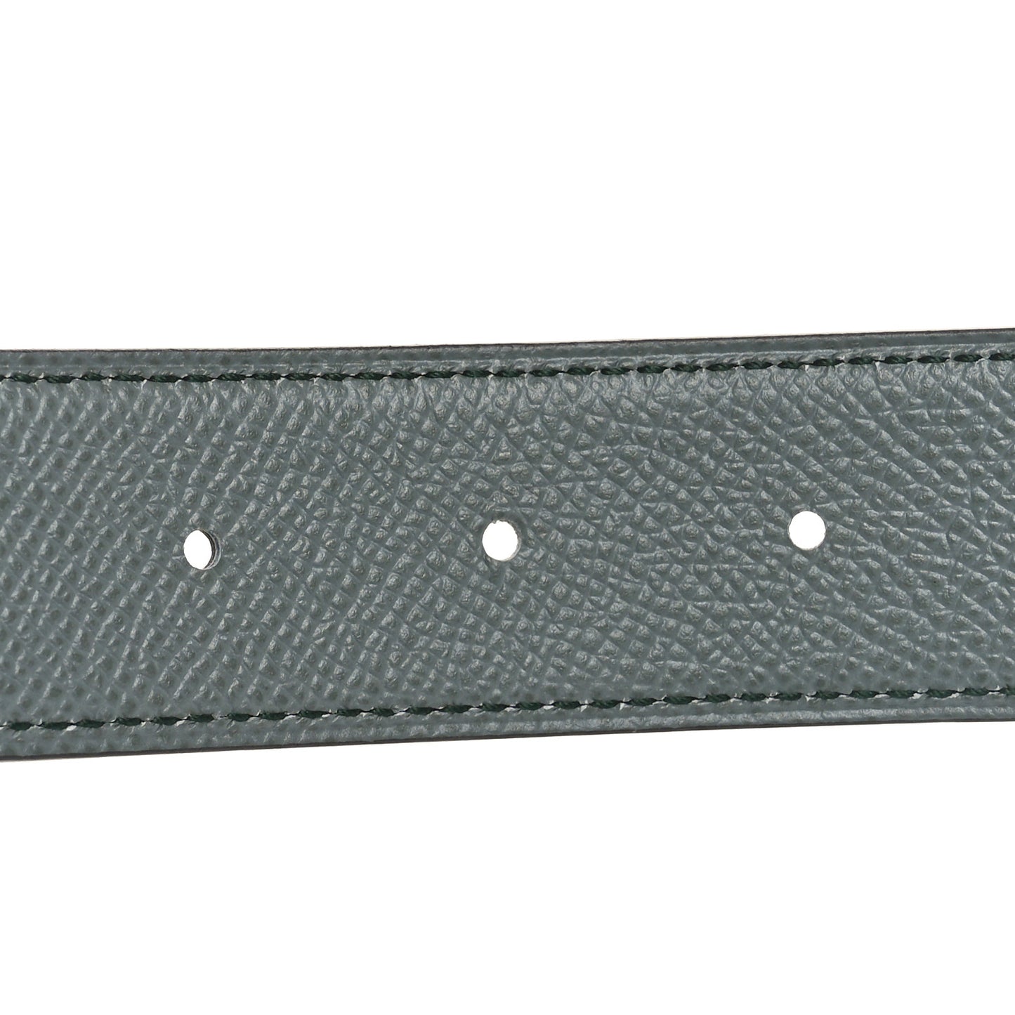 Epsom PVD Plated 32mm H Belt 80 Vert De Gris Vert Amande