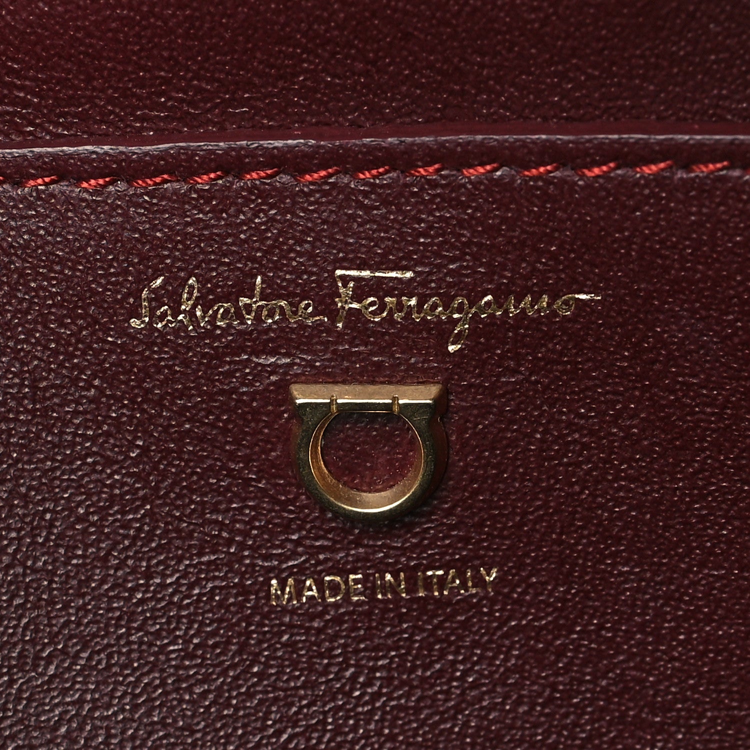 Salvatore Ferragamo Calfskin Quilted Gancini Camera Bag 6 of 10