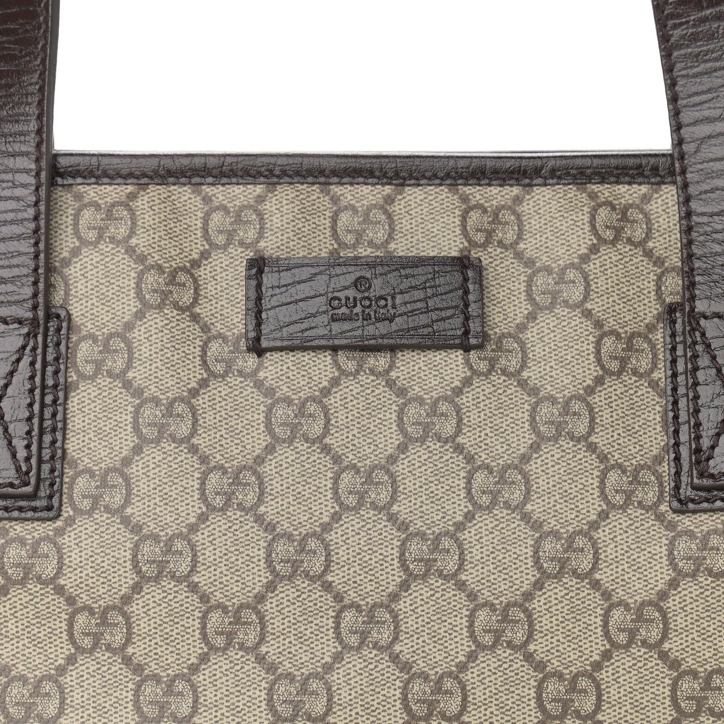 GG Plus Monogram Small Joy Tote Dark Brown