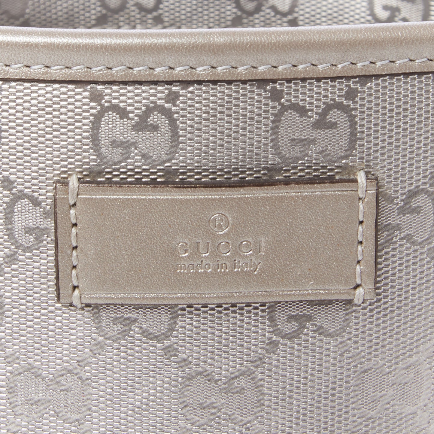 Imprime Monogram Small Joy Tote Silver