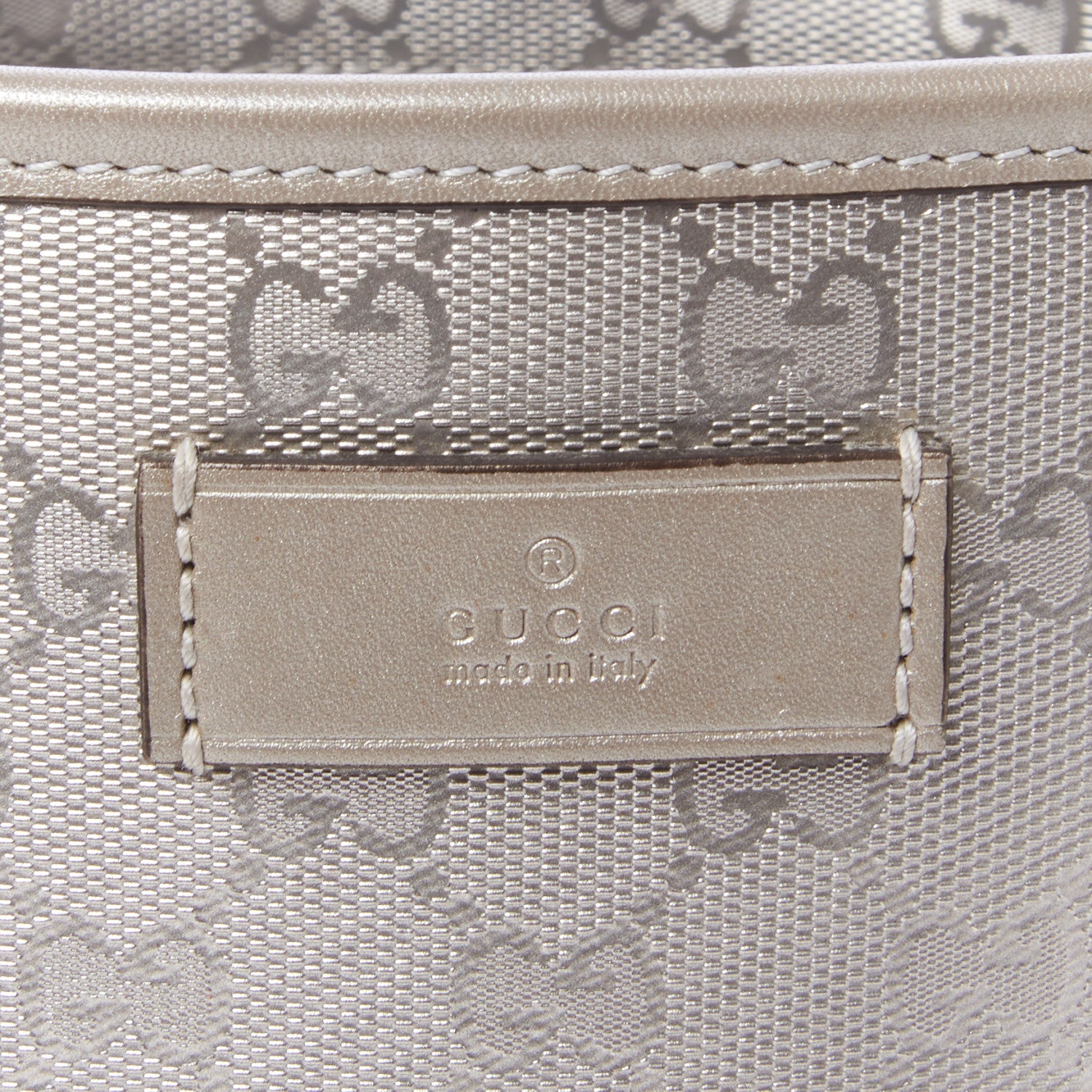 Gucci Imprime Monogram Small Joy Tote Silver 7 of 8