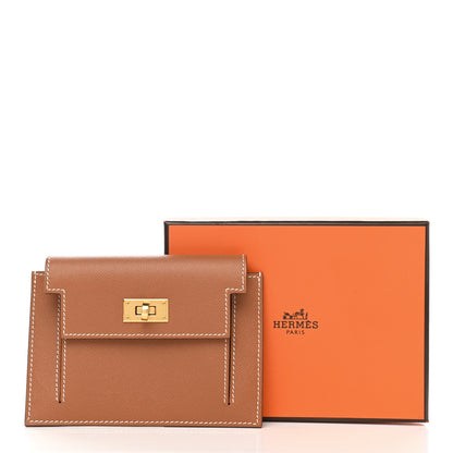 Hermes Epsom Kelly Pocket Compact Wallet Gold 8 of 8