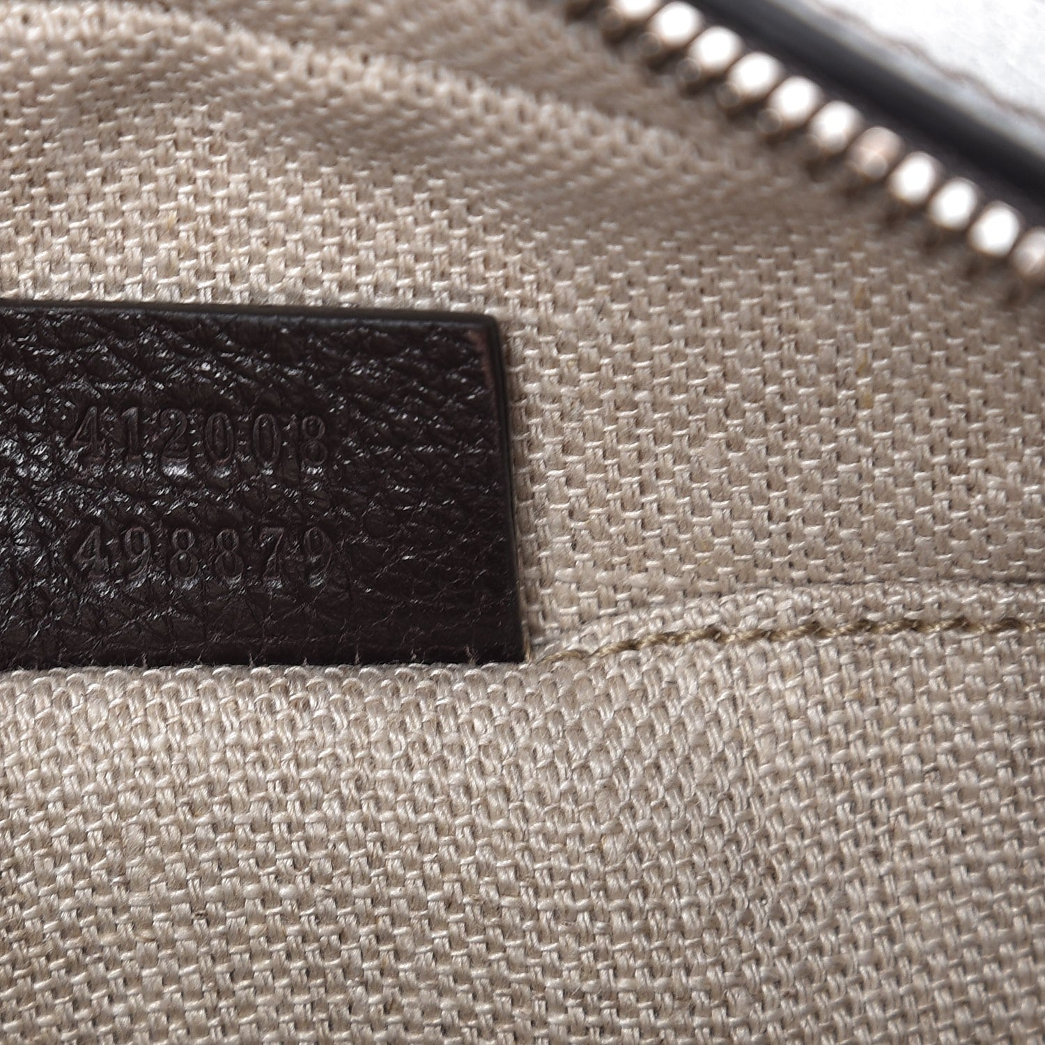 Gucci Textured Calfskin Web Small Webby Bee Shoulder Bag Brown Coffee 7 of 7