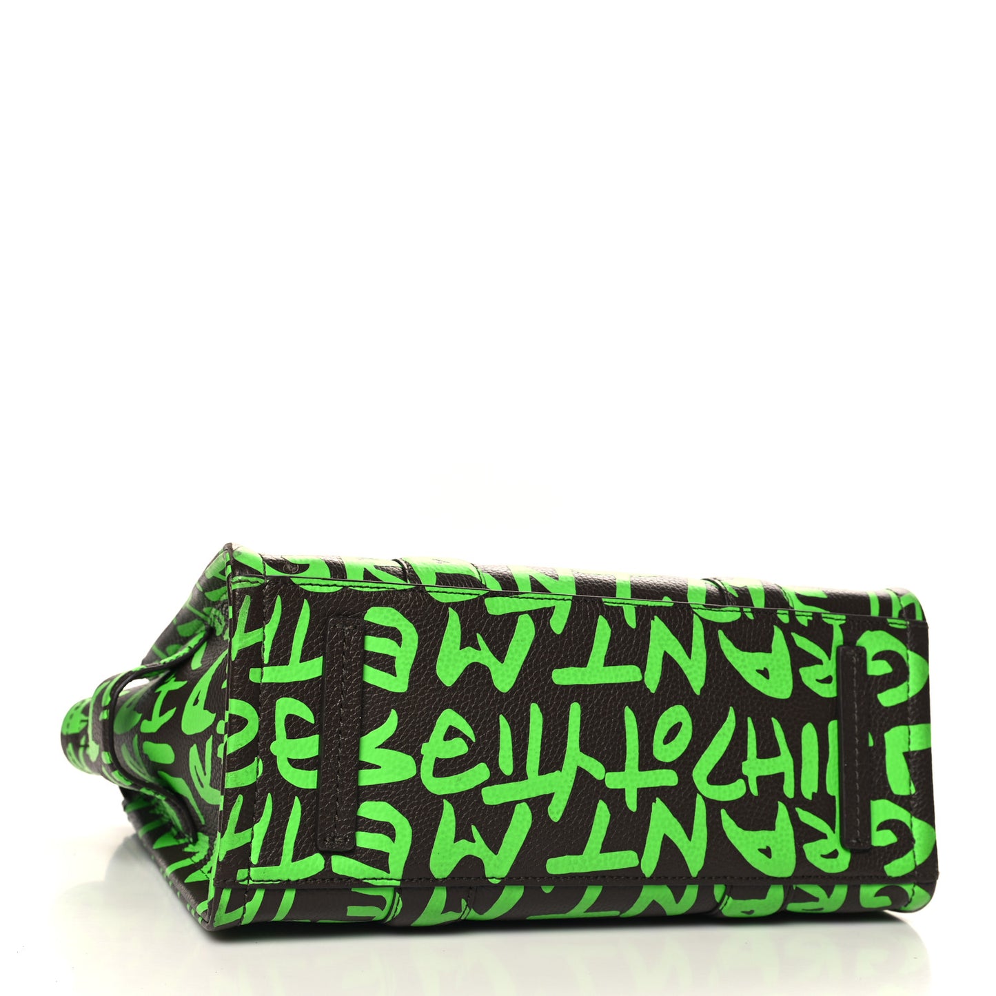 X STEPHEN SPROUSE Grained Calfskin Medium The Tote Bag Green