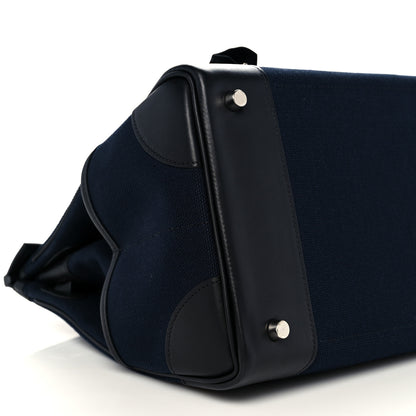 Hermes Goeland Toile Swift Cargo Birkin 35 Bleu Marine 8 of 34