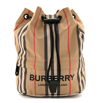 Burberry Econyl Icon Stripe Phoebe Drawcord Pouch Archive Beige 1 of 10