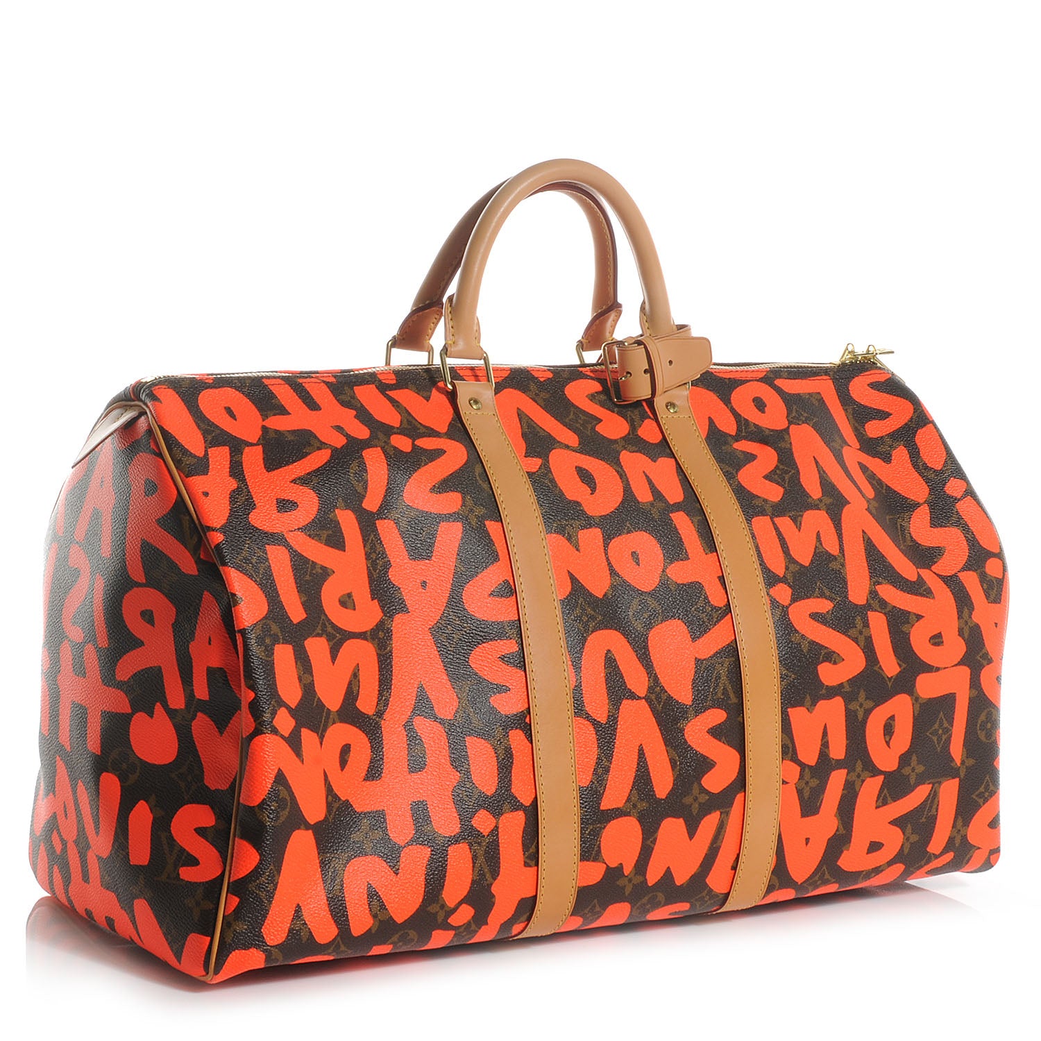 Louis Vuitton Monogram Graffiti Keepall 50 Orange 3 of 6