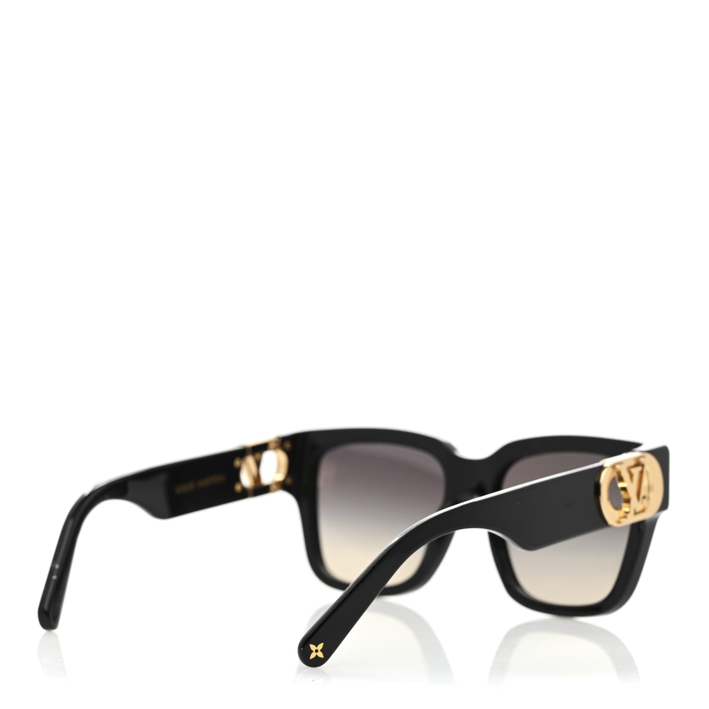 Acetate LV Link PM Square Sunglasses Z1566E Black