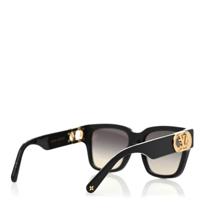 Louis Vuitton Acetate LV Link PM Square Sunglasses Z1566E Black 4 of 7