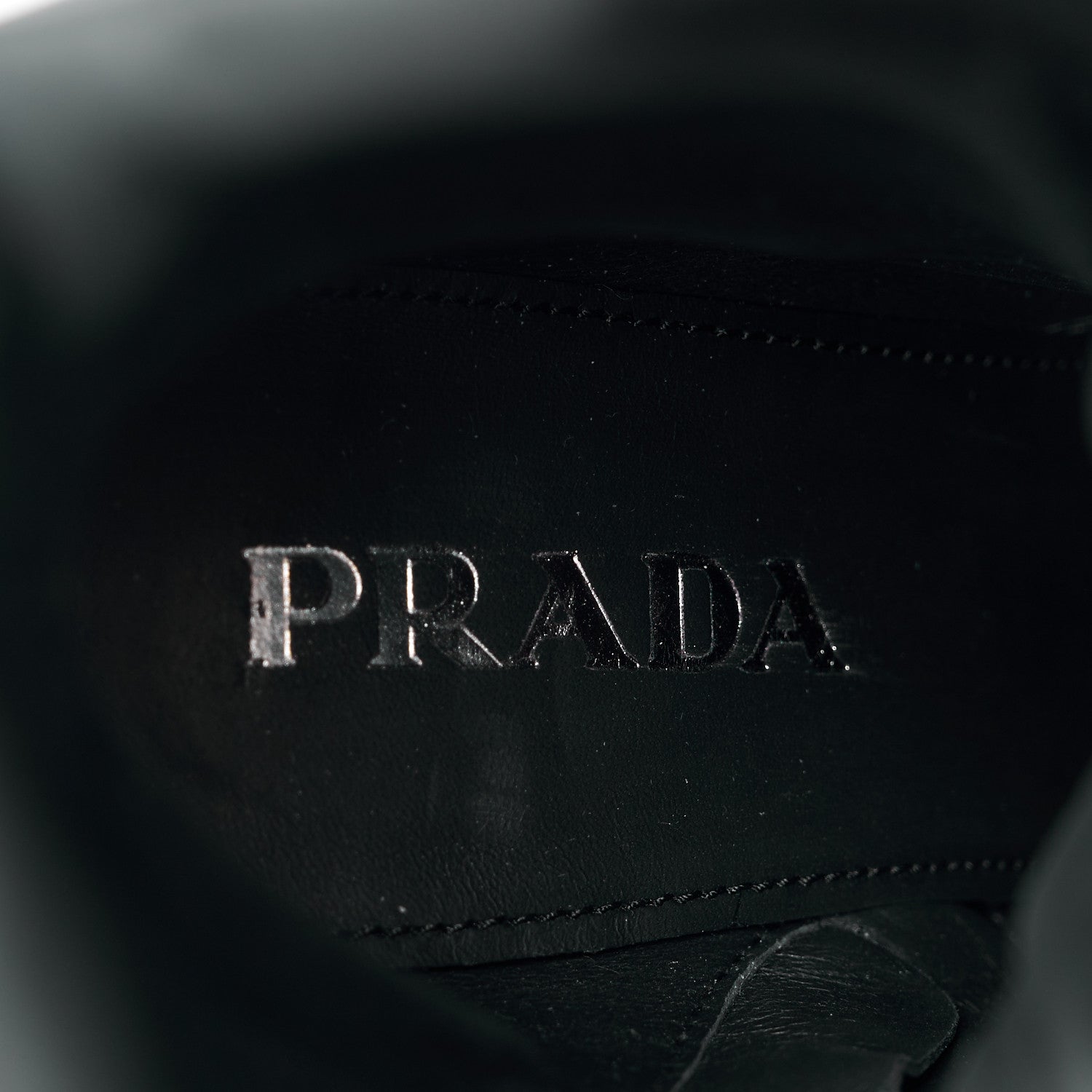 Prada Spazzolato Re-Nylon Metal Triangle Logo 110mm Ankle Boots 37 Black 8 of 9