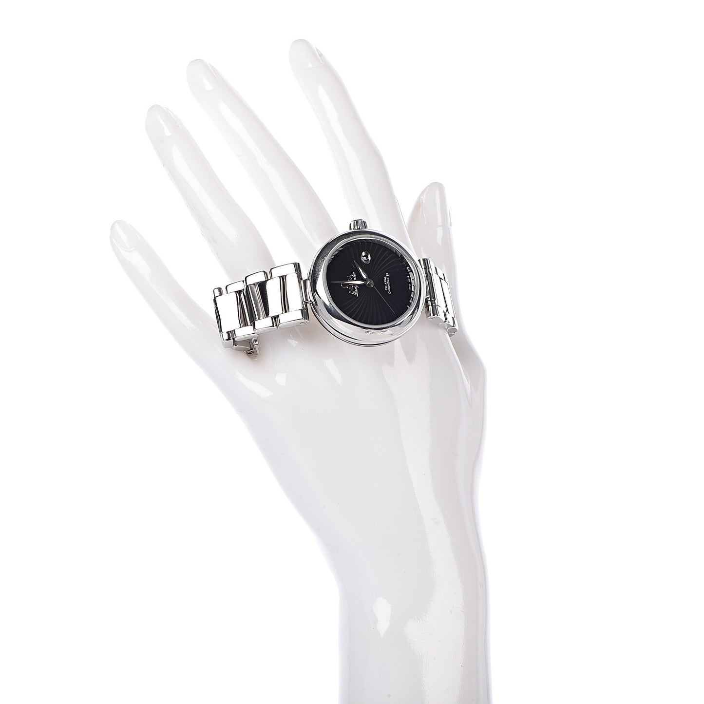 Stainless Steel 34mm Ladymatic Co-Axial Automatic Watch Black 425.30.34.20.01.001