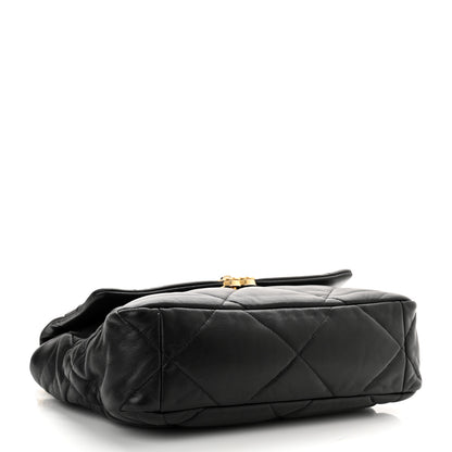 Chanel Goatskin Quilted Large Chanel 19 Flap Black 4 of 11