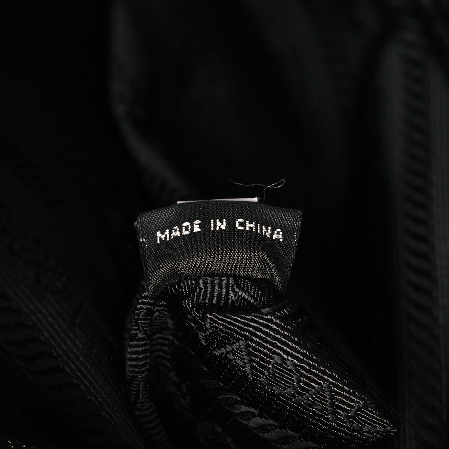 Nylon Tessuto Impuntu Quilted Tote Black