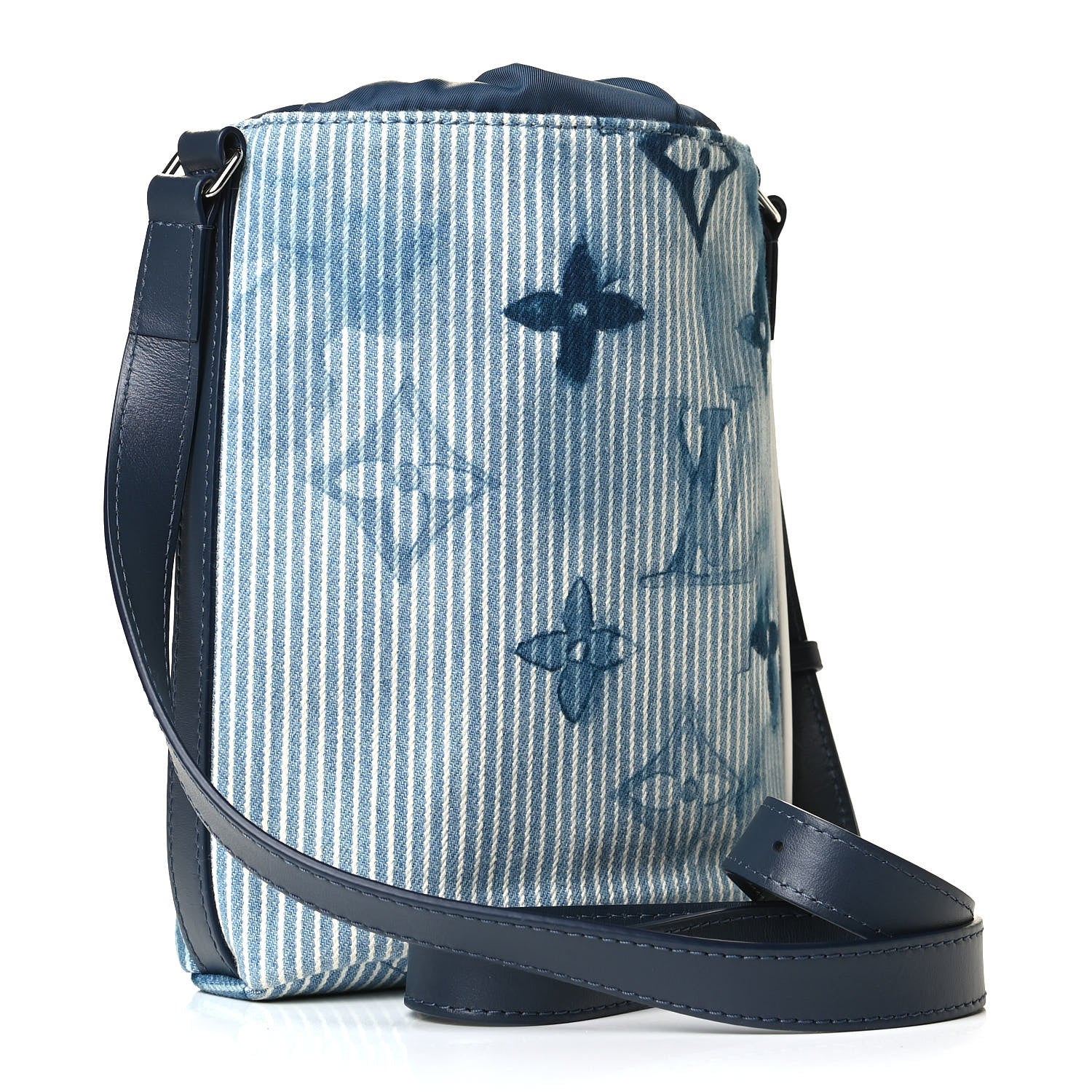 Louis Vuitton Hickory Stripes Denim Monogram Watercolor Sac Marin BB Blue 2 of 4