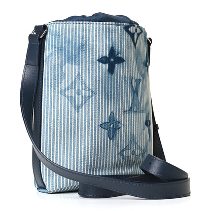 Louis Vuitton Hickory Stripes Denim Monogram Watercolor Sac Marin BB Blue 2 of 4