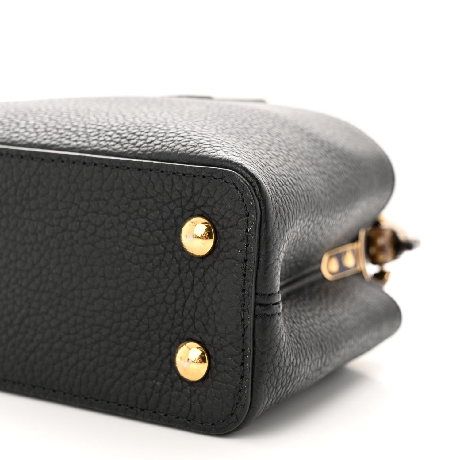 Louis Vuitton Taurillon Snakeskin Mini Capucines Black 9 of 12