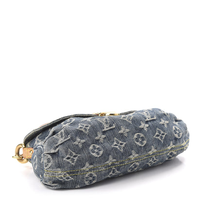 Louis Vuitton Monogram Denim Mini Pleaty Blue 4 of 9