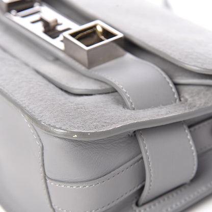 Proenza Schouler Calf Hair Mini PS11 Classic Shoulder Bag Grey 11 of 13
