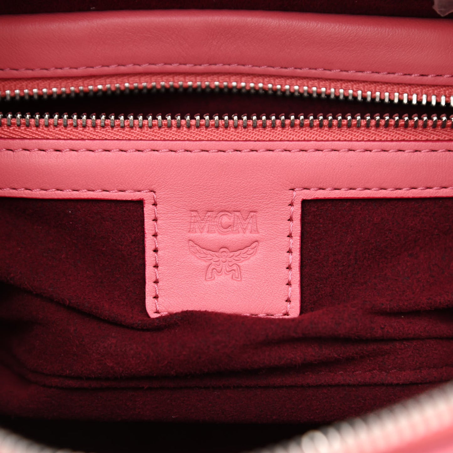 Calfskin Small Essential Boston Bag Pink