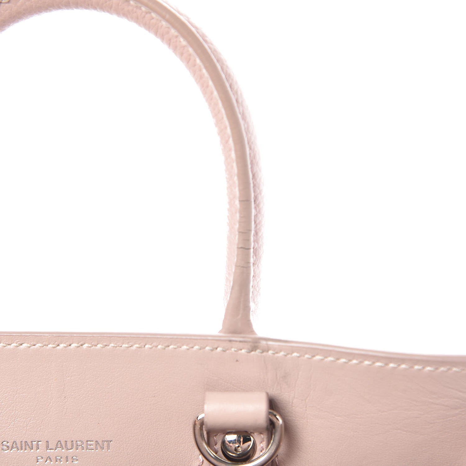 Saint Laurent Grained Calfskin Nano Sac De Jour Antique Rose 12 of 14