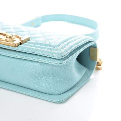 Chanel Caviar Quilted Small Boy Flap Light Blue 10 of 10