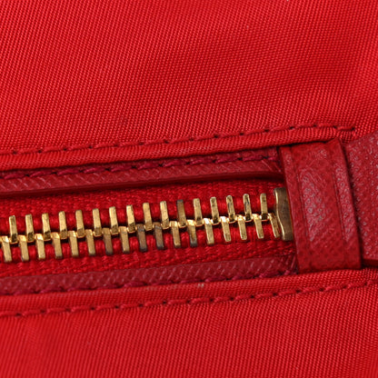 Prada Tessuto Nylon Small Shoulder Bag Rosso 11 of 14