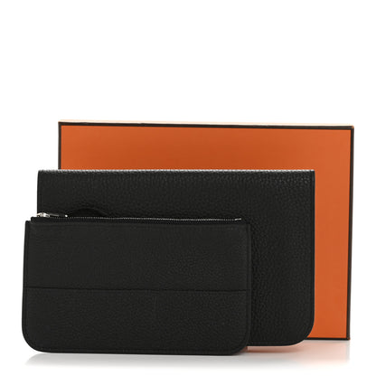 Hermes Togo Dogon Duo Wallet Black 11 of 11
