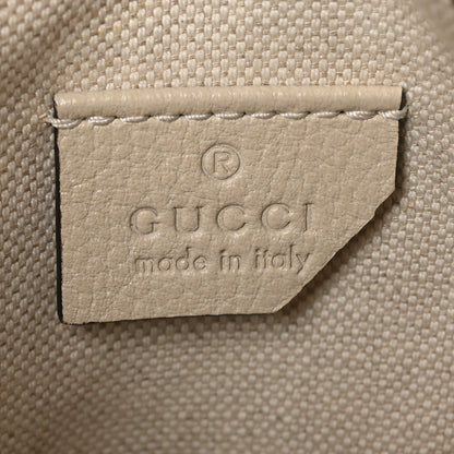 Gucci Grained Calfskin Mini Logo Messenger Bag White 6 of 12