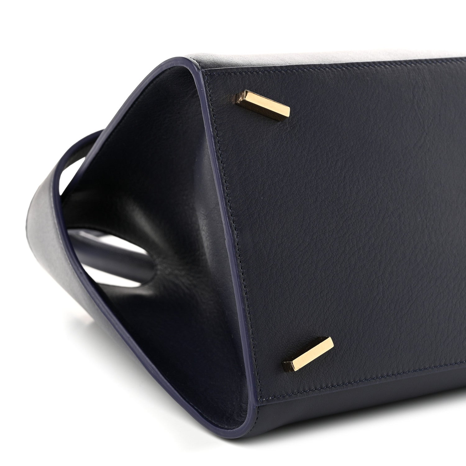 Salvatore Ferragamo Calfskin Small Hug Bag Midnight 9 of 10